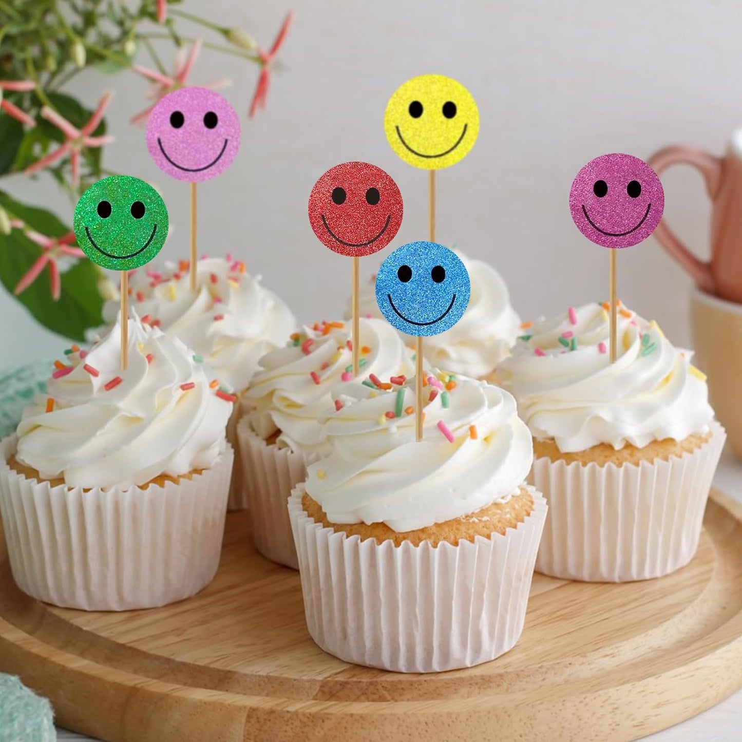 Smiley Face Stickers - Happy Face Stickers 500Pcs 1Inch Glitter Smiley Sticker Roll Cute Reward Sticker for Kids Classroom Self Adhesive Positive Incentive Labels for Teacher Behavior Chart