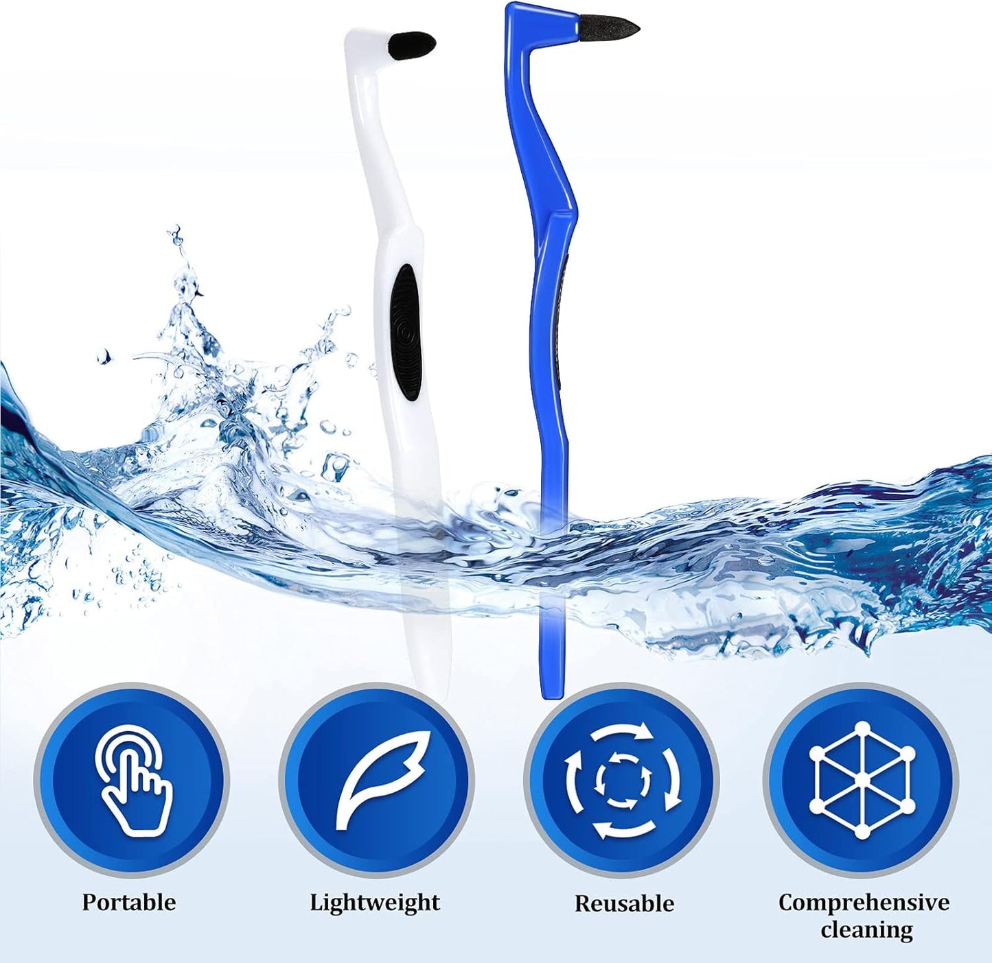 8 Pieces Tooth Stain Eraser Tooth Stain Removers Tartar Remover Plaque Remover for Teeth Dental Polisher Cleaning Kit for Whitening Polishing