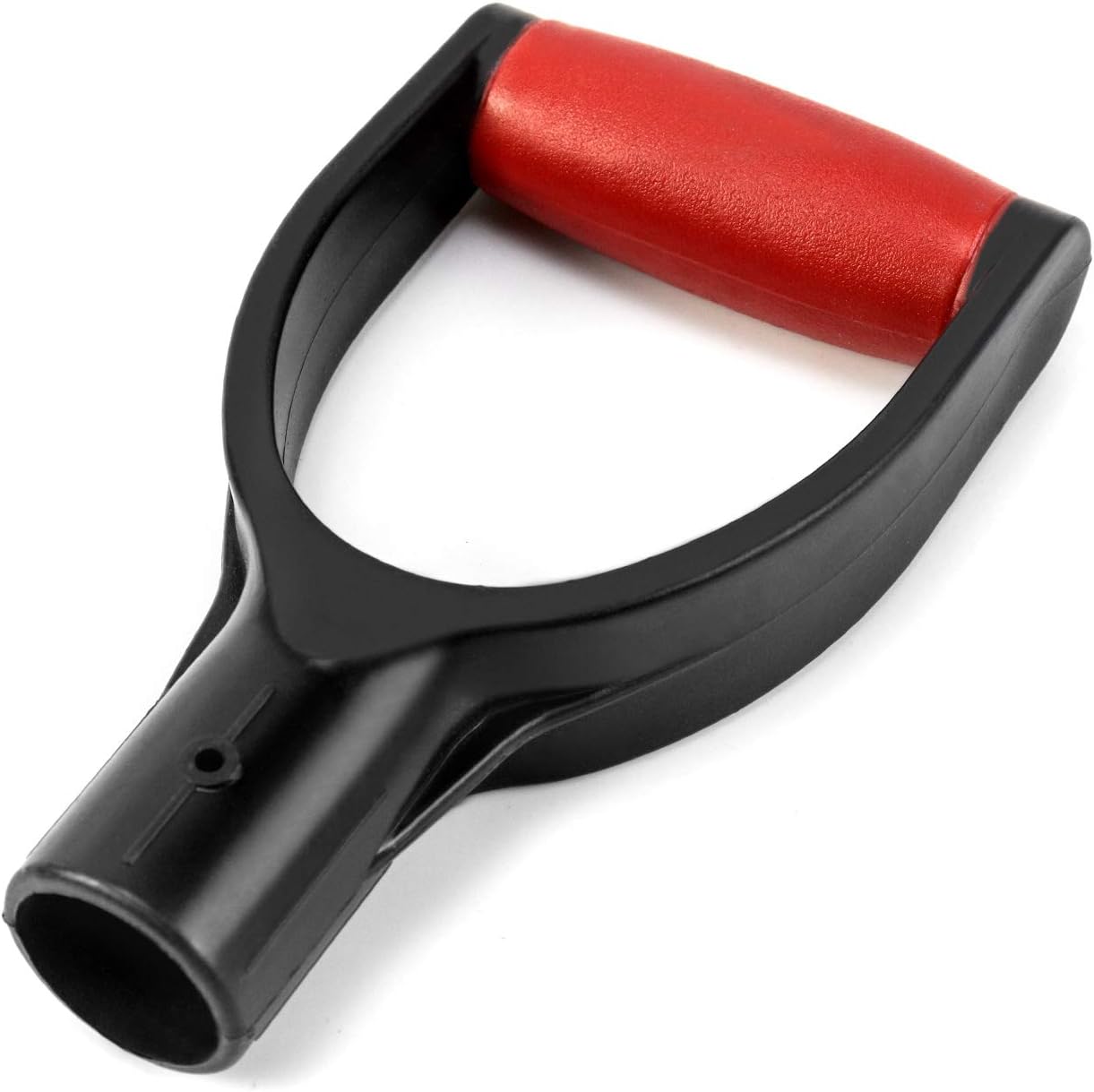 Plastic Spade Shovel with D Grip, 1-1/4" Polypropylene Shovel Handle for Digging and Raking