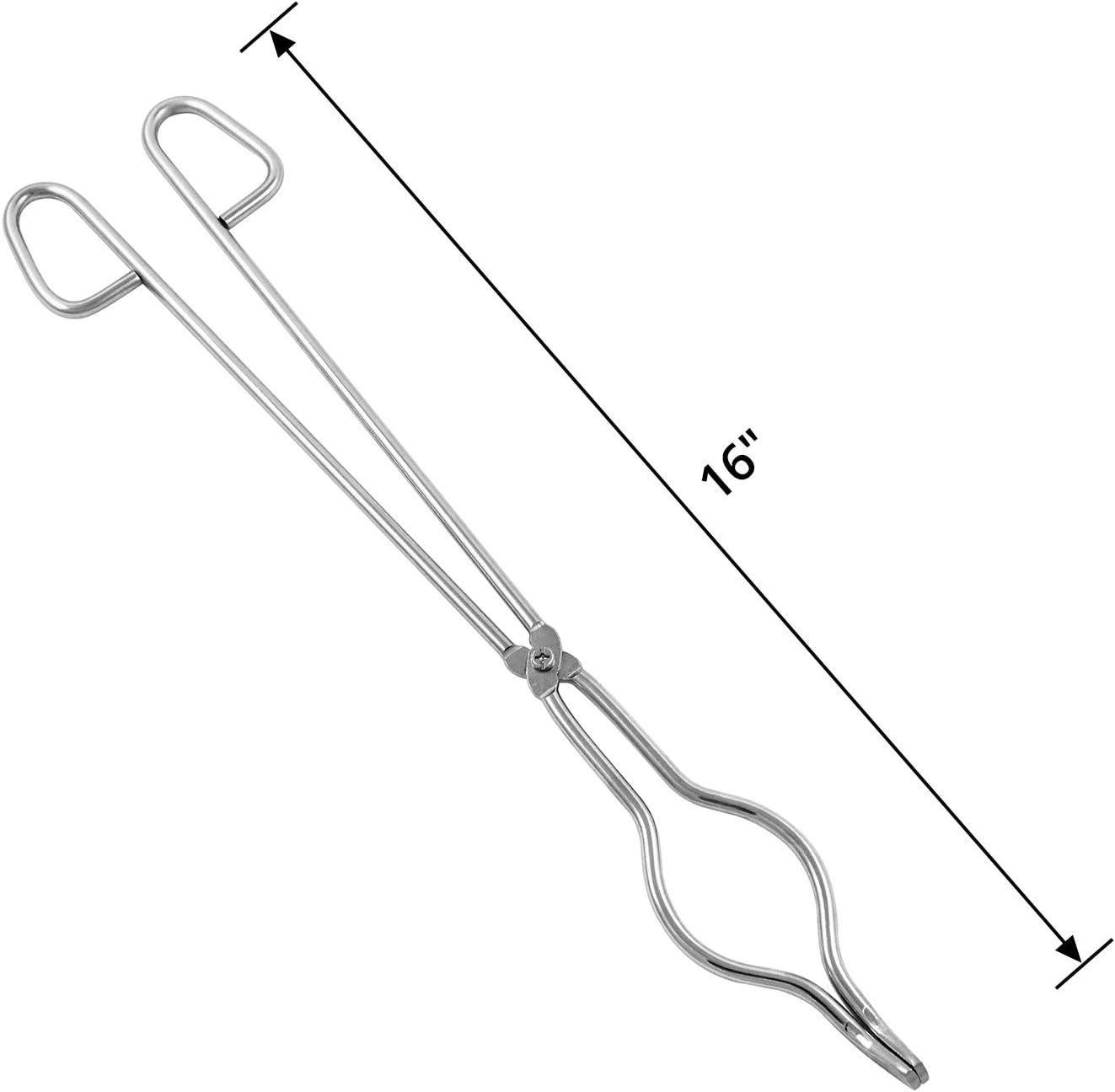 16" Stainless Steel Crucible Tongs for Laboratory, Industry