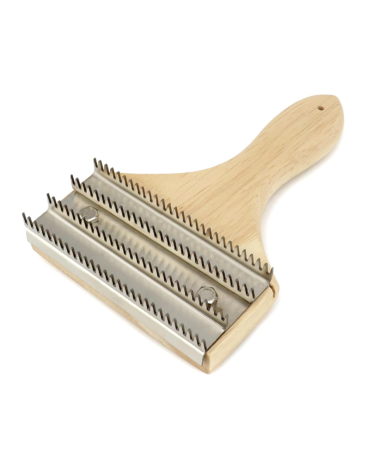 Buffing Wheel Rake – 7-7/8" L x 4 3/4" W Effortlessly Remove Residual Compounds and Metal from Buffing Wheels and Airway Buffing Pads, Stainless Steel Polishing Rake
