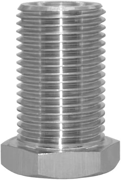 Stainless 1/8" NPT Female Bulkhead Coupler Thru-bulk Pipe Fitting (Full Female Thread)