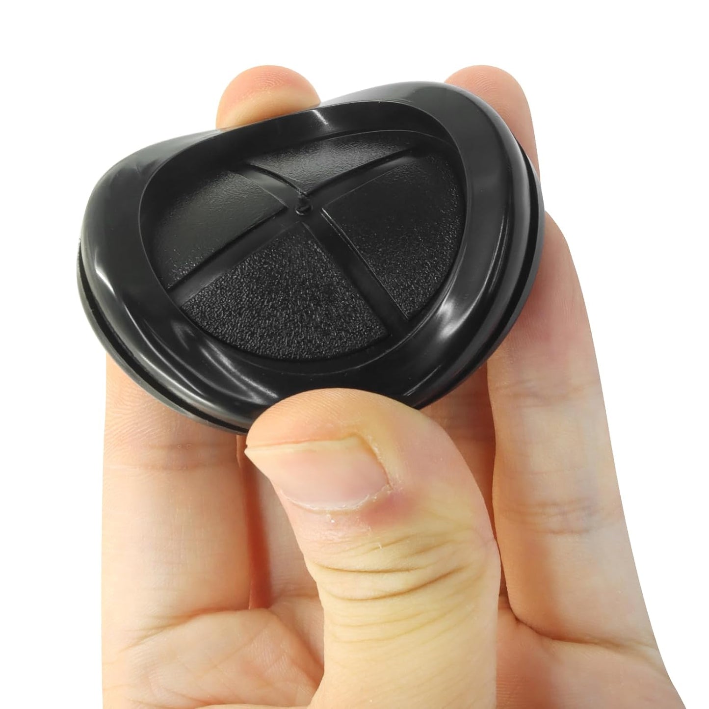 6 Pack 2 Inch Rubber Grommets, 1-5/8 Inch ID Double-Sided Rubber Plugs Firewall Grommets for Metal Electric Box/Wiring, 42×50 mm, Black