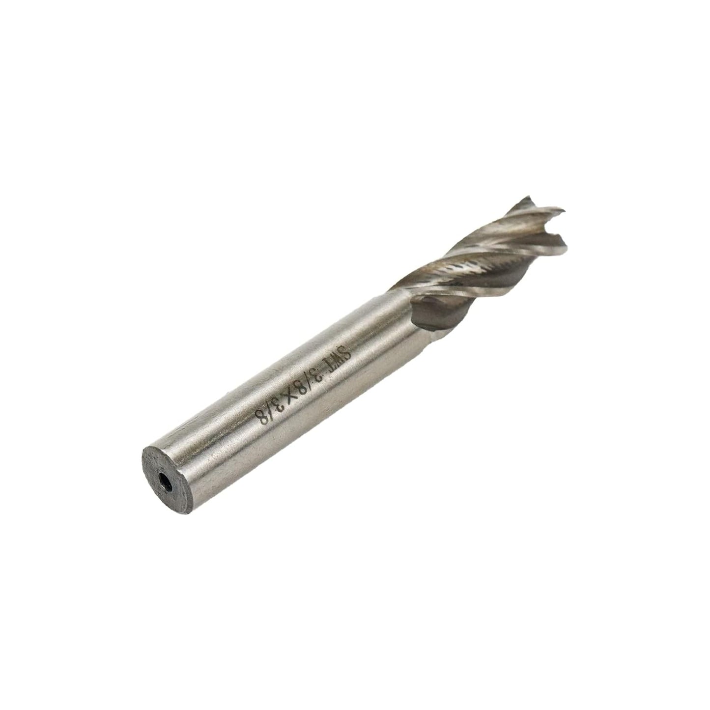 Square End Mill 3/8" Cutting Dia x 3/8" Shank Dia 4 Flute Straight End Mill Cutter - 2pcs