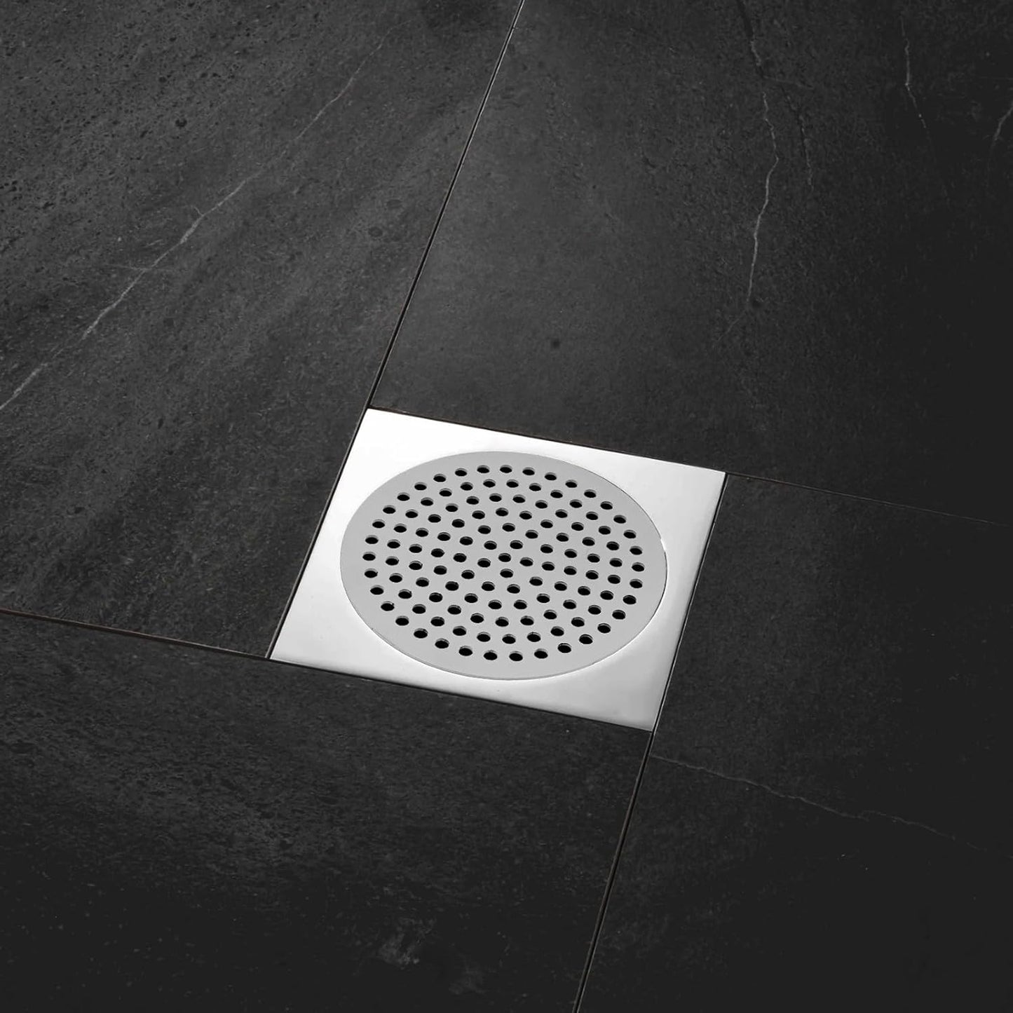 Round Drain Cover Grates 3.15"/8cm Dia Drain, 304 Stainless Steel Drainage Grate Cover Round Replacement Floor Drain Strainer for Shower, Bathroom Floor, Balcony, and Outdoor Garden Drains -2pcs