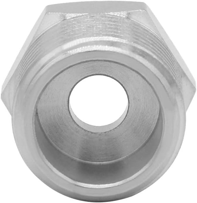1/2 G Male to 3/8 Compression Female Thread Bushing Pipe Fitting, Nickel Plated Brass Reducer Faucet Connector Water Hose Adapter, Supply Line Adapter for RV Kitchen Bathroom Plumbing 2PCS