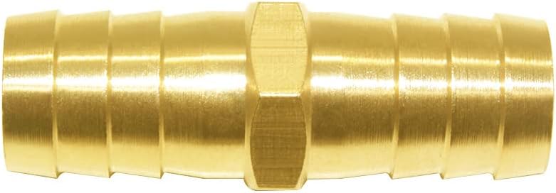 3PCS Solid Brass 5/8" Hose Repair Connectors with Stainless Steel Clamps Small Garden Water Hose End Parts Repair Kit Fitting