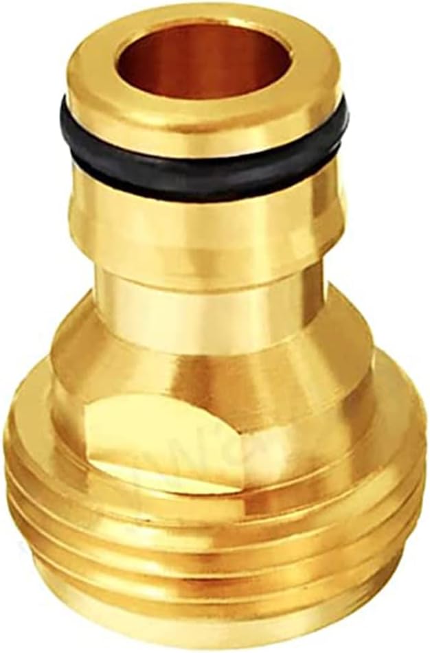 3/4” GHT Male Garden Hose Quick Connect Adapter Brass Connect Fitting(Pack of 4)