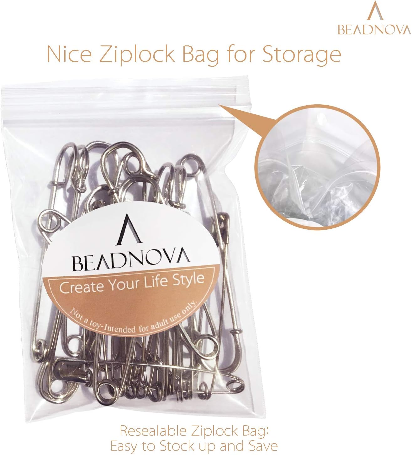 4 Inch Large Safety Pins for Clothes Big Heavy Giant Safety Pin for Fashion, Sewing, Quilting, Blankets, Upholstery, Laundry and Craft (10cm, 20pcs)
