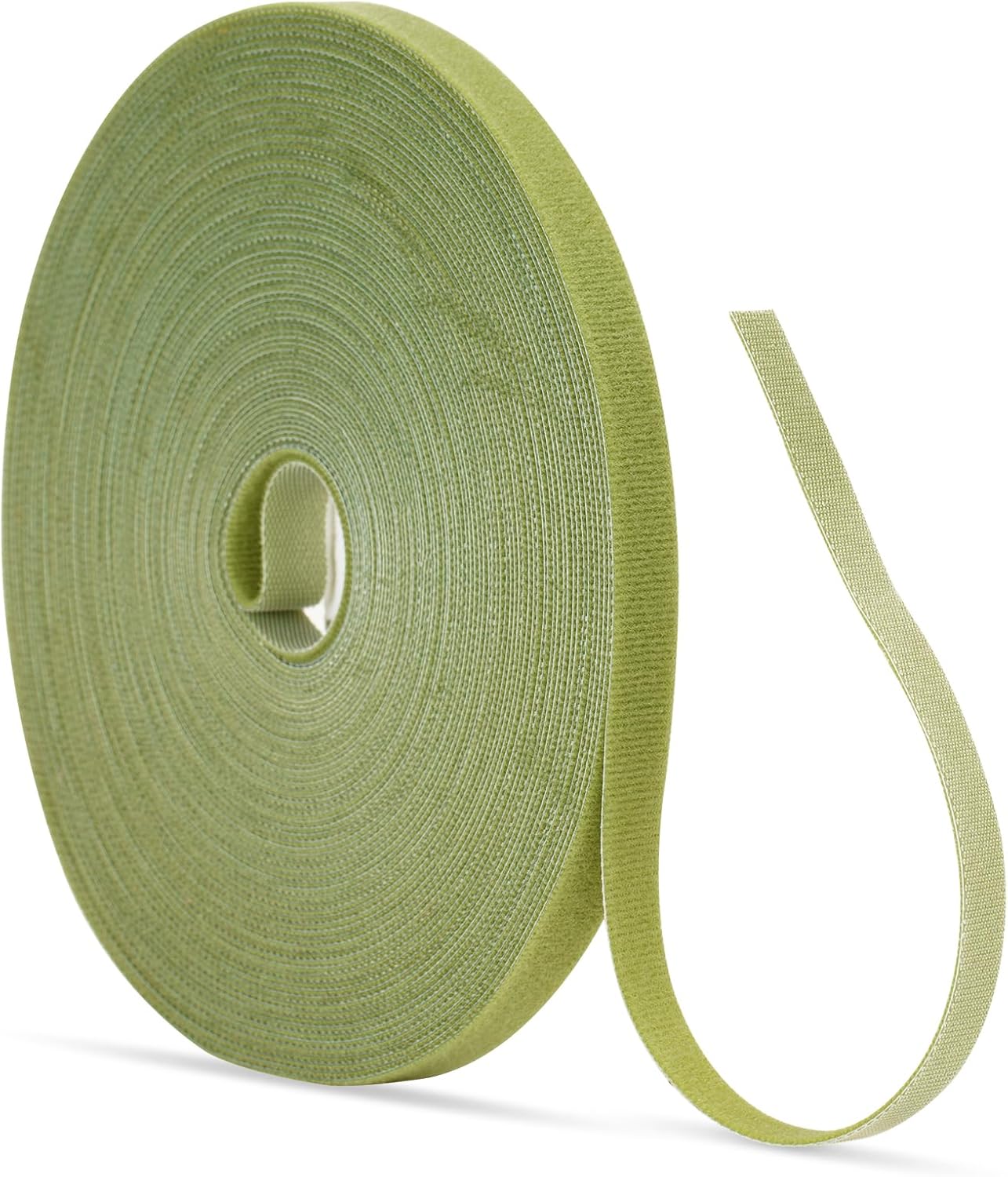 Garden Ties Plant Tape Ties Nylon Plant Tape Strap 65.6 Feet Plant Support Tape Reusable Garden Tape 1/2'' Army Green Plant Tape For Climbing Plants,Tomato,Vines,Cables,Flowers,Indoor Outdoor