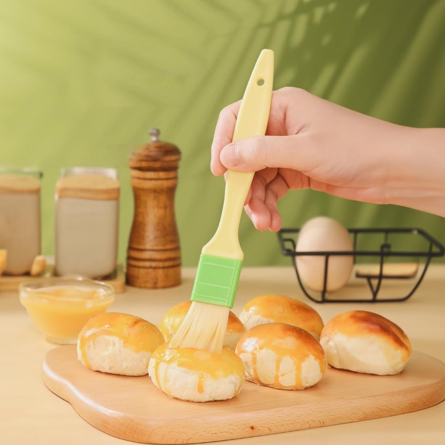 3 Pcs Basting Pastry Brush, Cooking Brush Set, Grill Brush, Food Brush For Baking, Perfect For Marinade, Sauce, Egg Wash, Butter, BBQ Brushes
