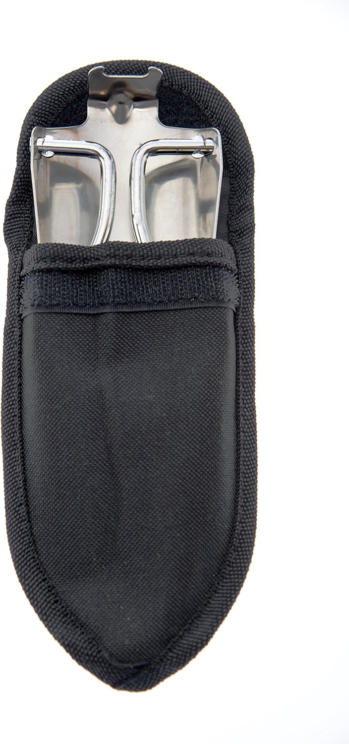 23cm Folding Shovel Stainless Steel - Collapsible Camping Shovel with Handle for Outdoor Camping Hiking Garden Use