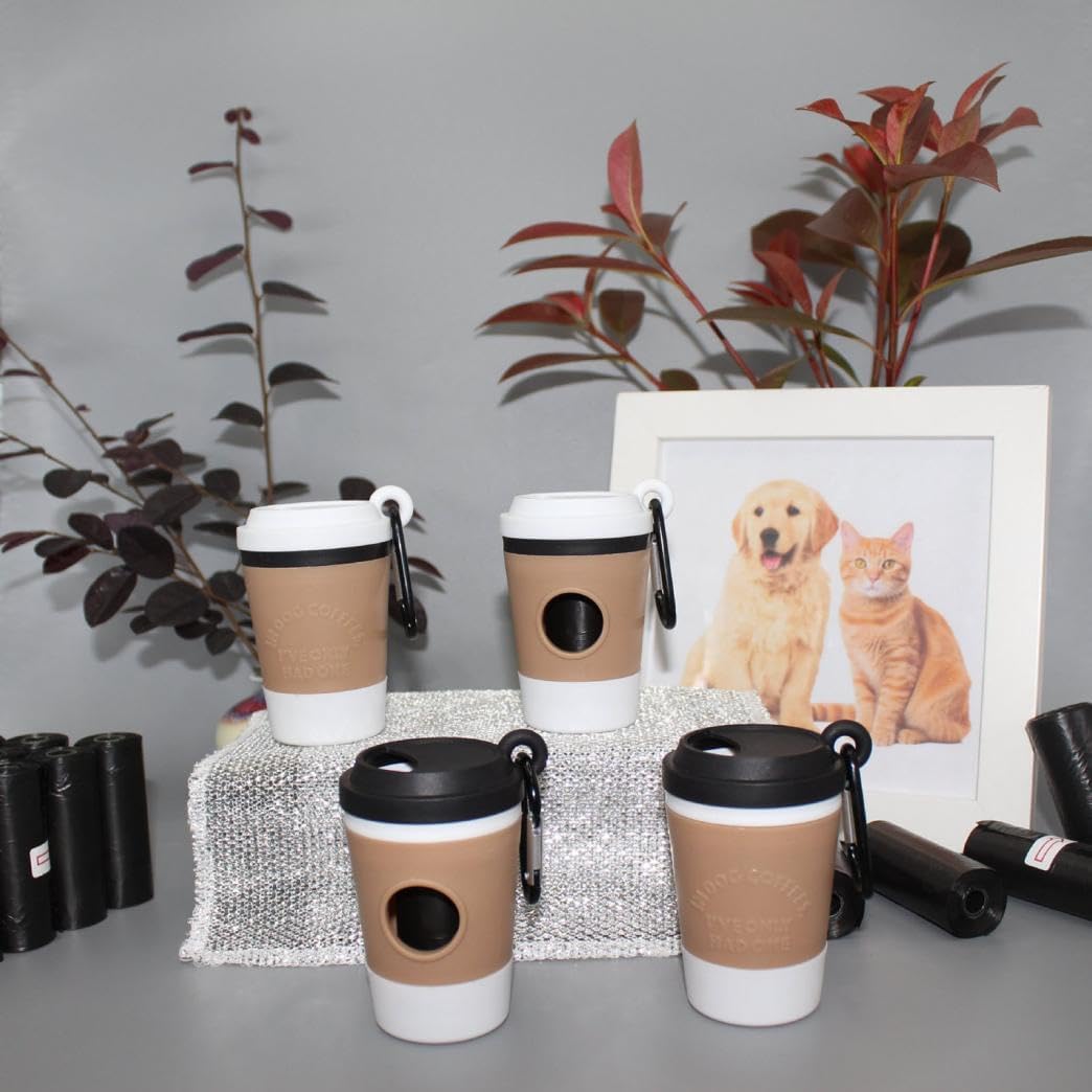 Dog Backpack Shoulder Coffee Cup Dispenser with Carabiner Clip for Belt & Backpack
