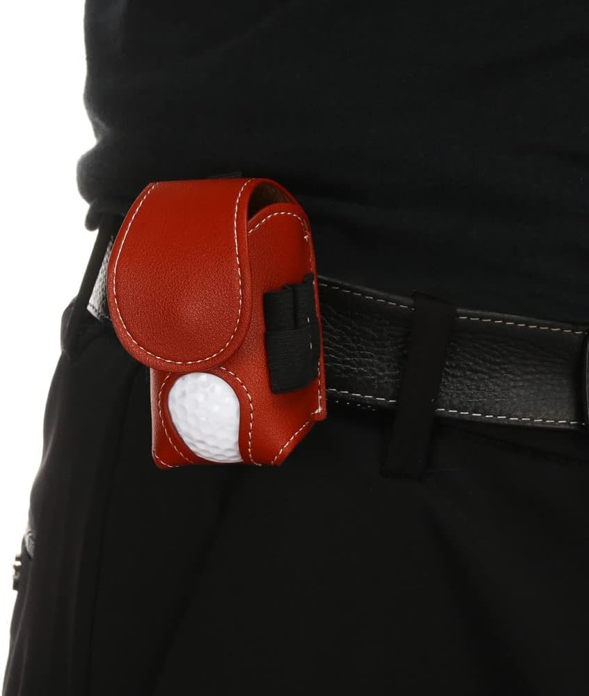 Golf Ball Pouch Set of 2 Belt Clip Holder Perfect Golf Gift for Men