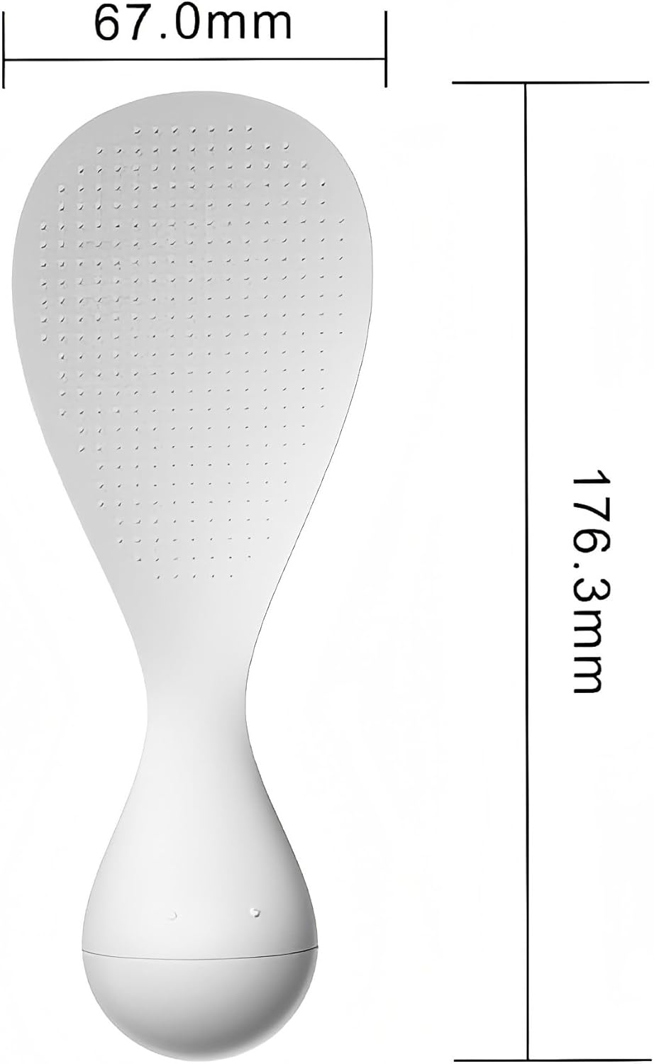 1pc Non-Stick Rice Paddle Spatula - Heat Resistant Scoop for Electric Rice Cooker - Easy to Clean Kitchen Tool - Pink Vertical Design