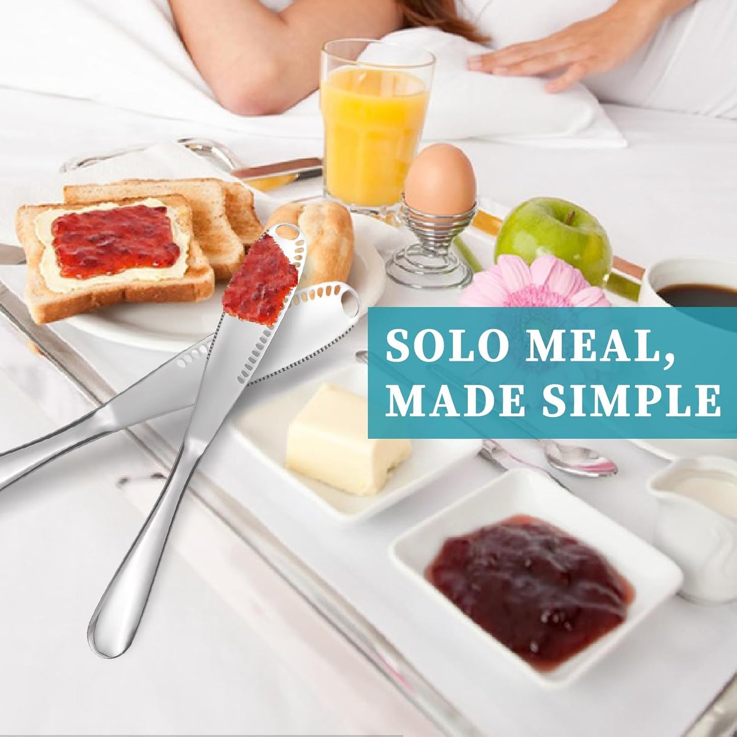 2 Pack 3-in-1 Stainless Steel Butter Spreader with Holes Cold Butter Knife Suitable for Cheese Peanuts
