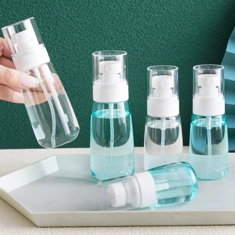 2 Pack 60ml Multifunctional Refillable Spray Bottles for Travel Makeup Plants Cleaning