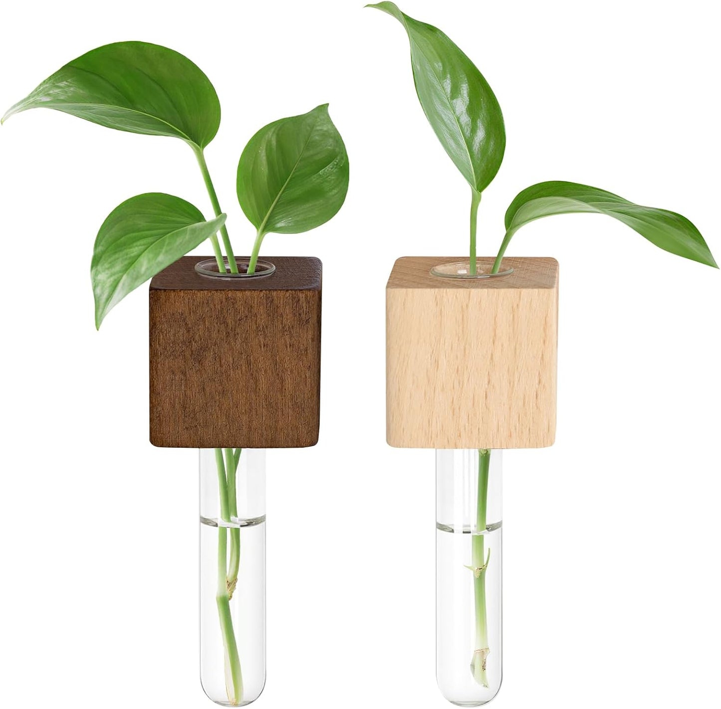 2 Pack Magnetic Wall Vases Mini Hydroponic Test Tubes for Home Decor