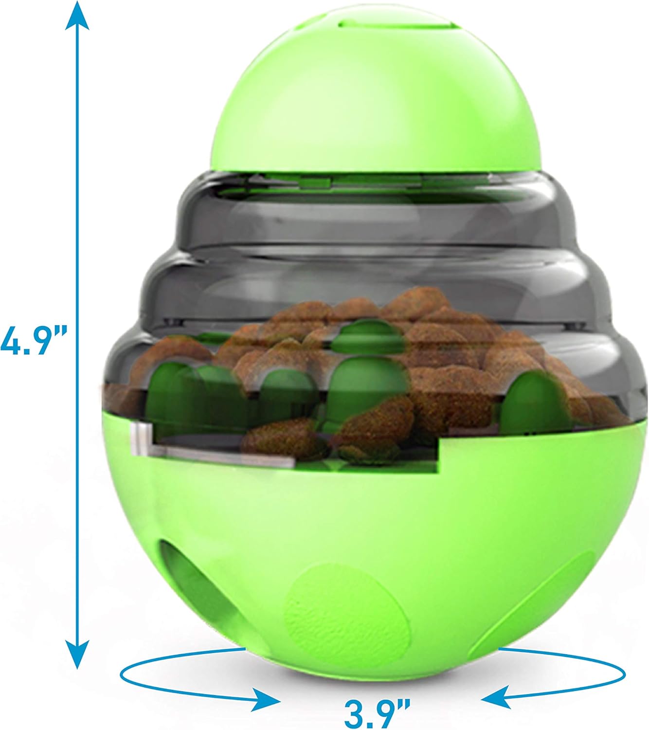 Green Interactive Dog Snack Ball Chew Toy Food Dispenser for Dogs