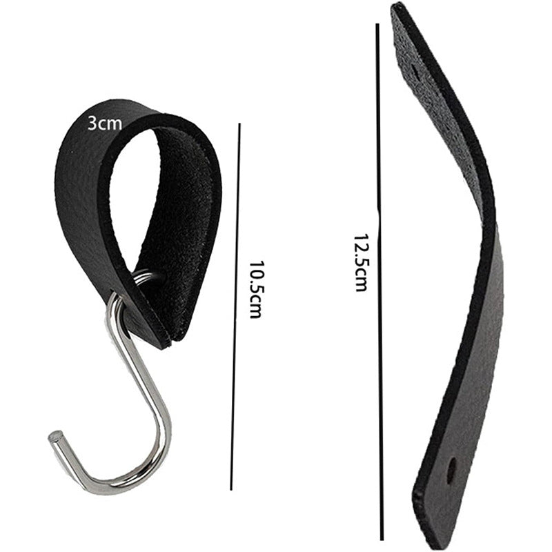 6 Pack Black Multi-Functional Hooks