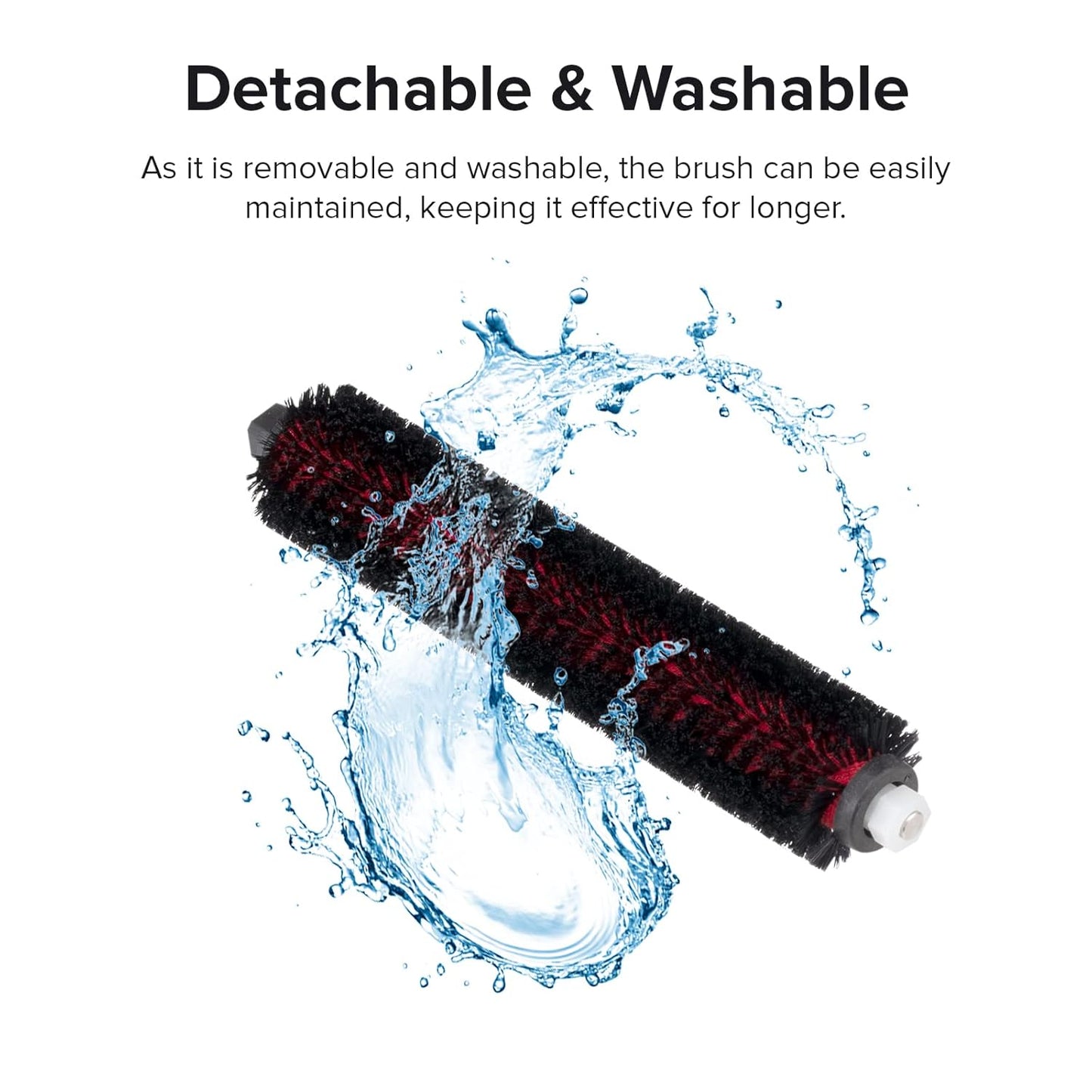 High-Speed Cleaning Brush for Saros 10/S8 MaxV Ultra/S8 Max Ultra/S8 Pro Ultra/S7 Max Ultra/S7 MaxV Ultra for Mop Washing and Dock Self-Cleaning (2pcs Included), Robot Vacuum Accessories