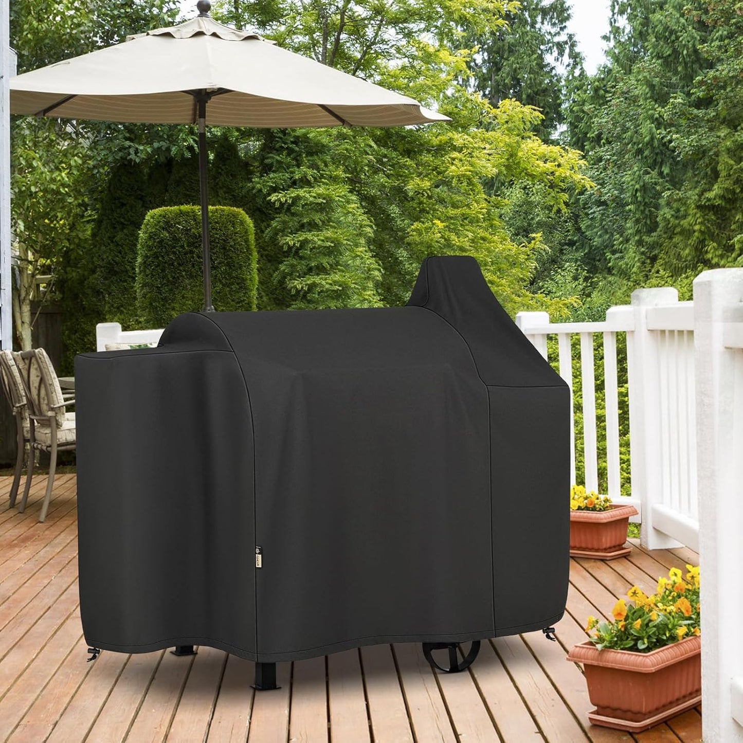 Grill Cover Compatible with Pit Boss 820 Deluxe, Pro Series 850, Heavy Duty Waterproof Wood Pellet Smoker Covers for Pitboss 820D, PB820FB, 820XL, 820D3, 820SC, 820PS1, All Weather Protection