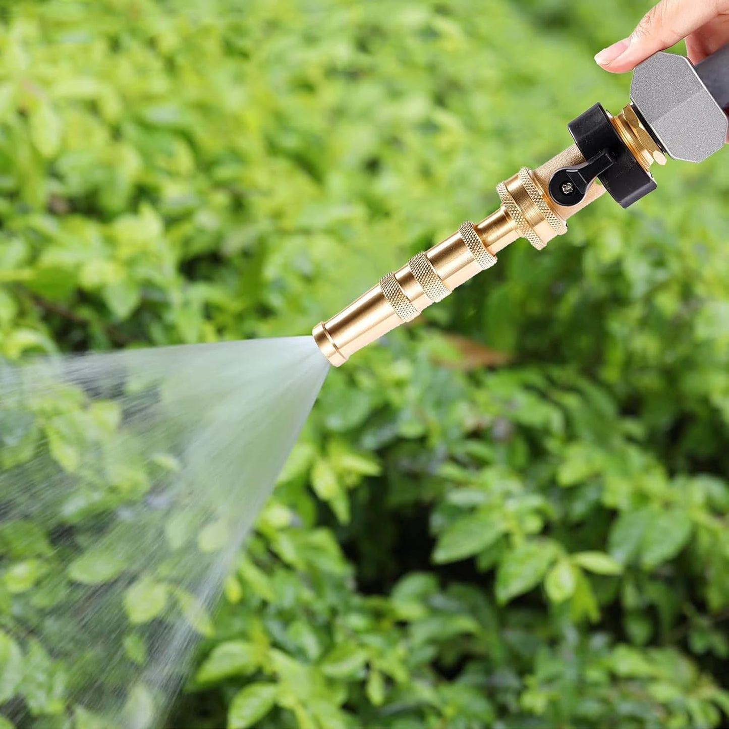 Garden Hose Quick Connect + Nozzle Twist and Nozzle Jet