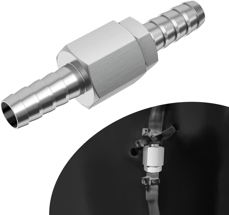 Fuel Tank Vent Rollover Valve, 304 Stainless Steel Breather Rollover Vent Valve For Kawasaki KRX 1000 With Steel Ball