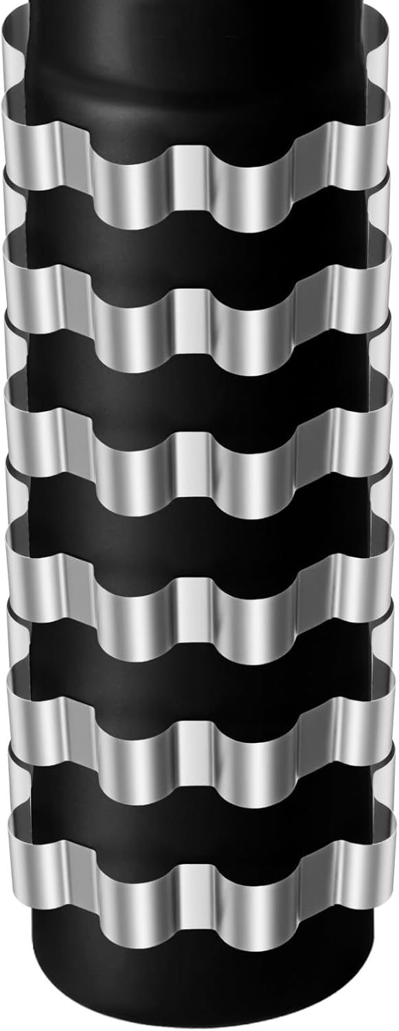6 Pack Stovepipe Heat Reclaimer 6 Inchstovepipe Radiator Rings Stove Pipe Heats Exchanger Fuel Efficient Collars Capture Heat from Stove Pipe
