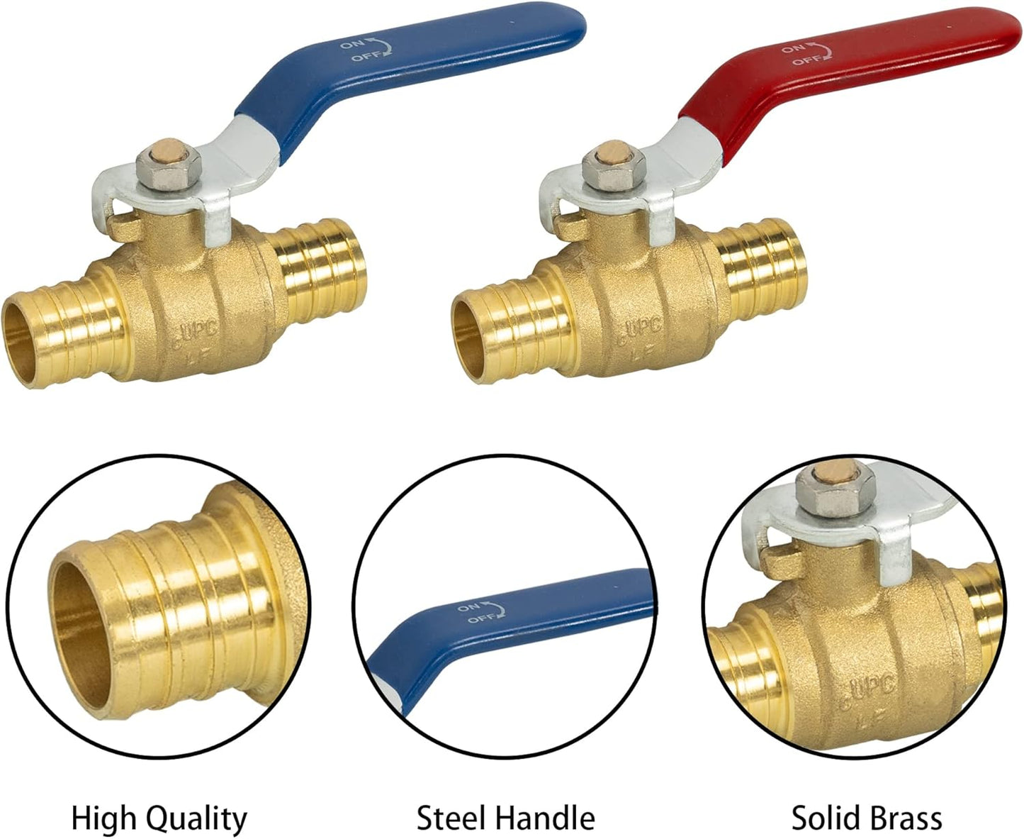 Garden Hose Quick Connector + Shut Off Ball Valve