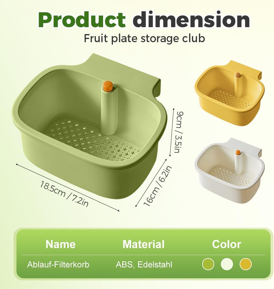 2025 New Suction Cup Sink Corner Rack, Automatic Dumping Suction Cup Press Sinks Drainer Basket, Upgrade Corner Sink Trash Catcher for Food Waste Faucet Sponge Storage Rack (White)
