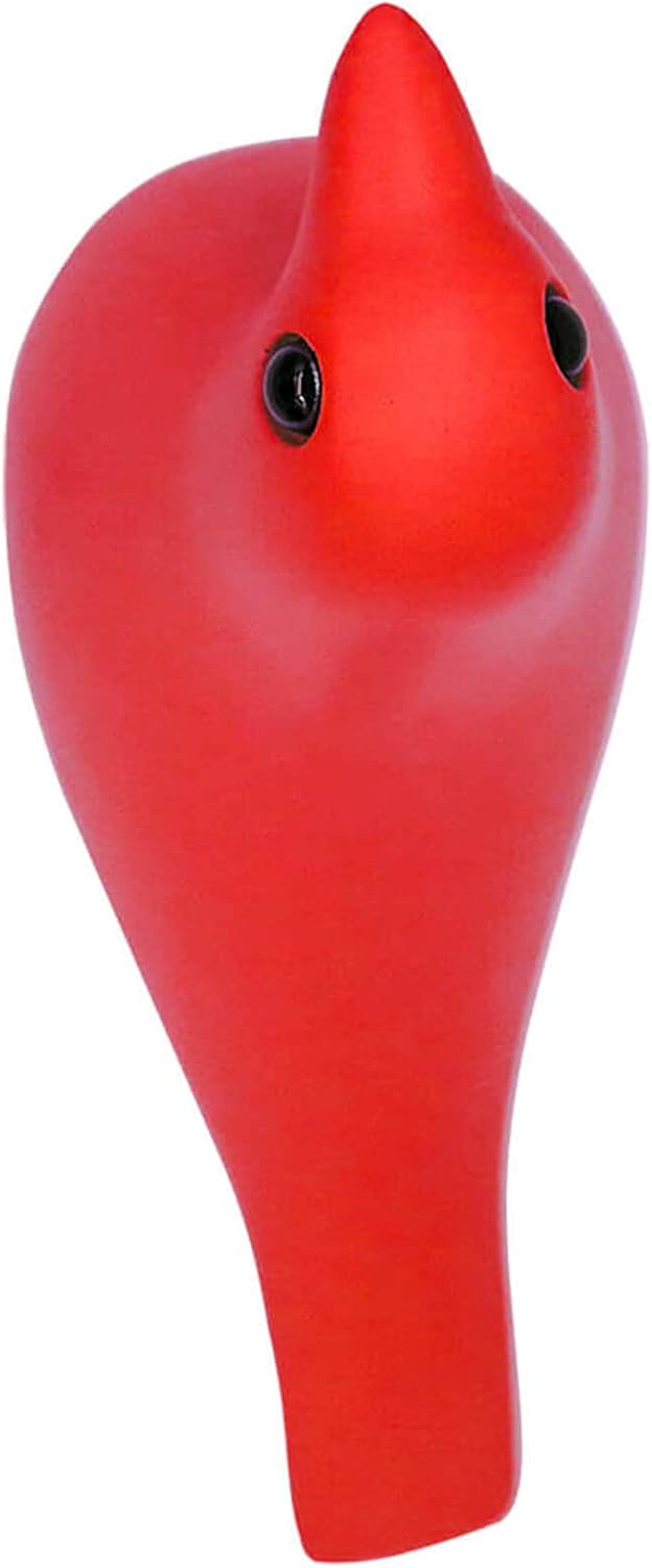 Mid Century House Bird - Sculpture Replica,Mid Century Desk Modern Decor, Pigeon for Desk, Mid Century Decor Statue(Red)