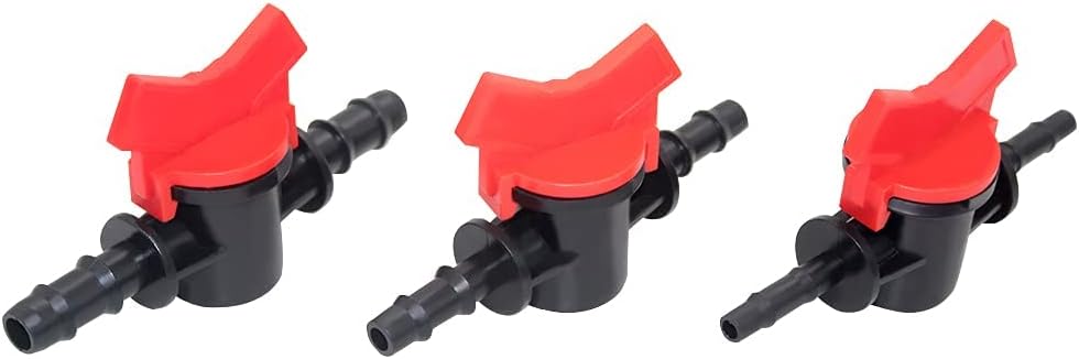 5/8" Drip Irrigation Switch Valve, Barbed Ball Valve for Garden Drip Irrigation Aquarium(3 Pcs)