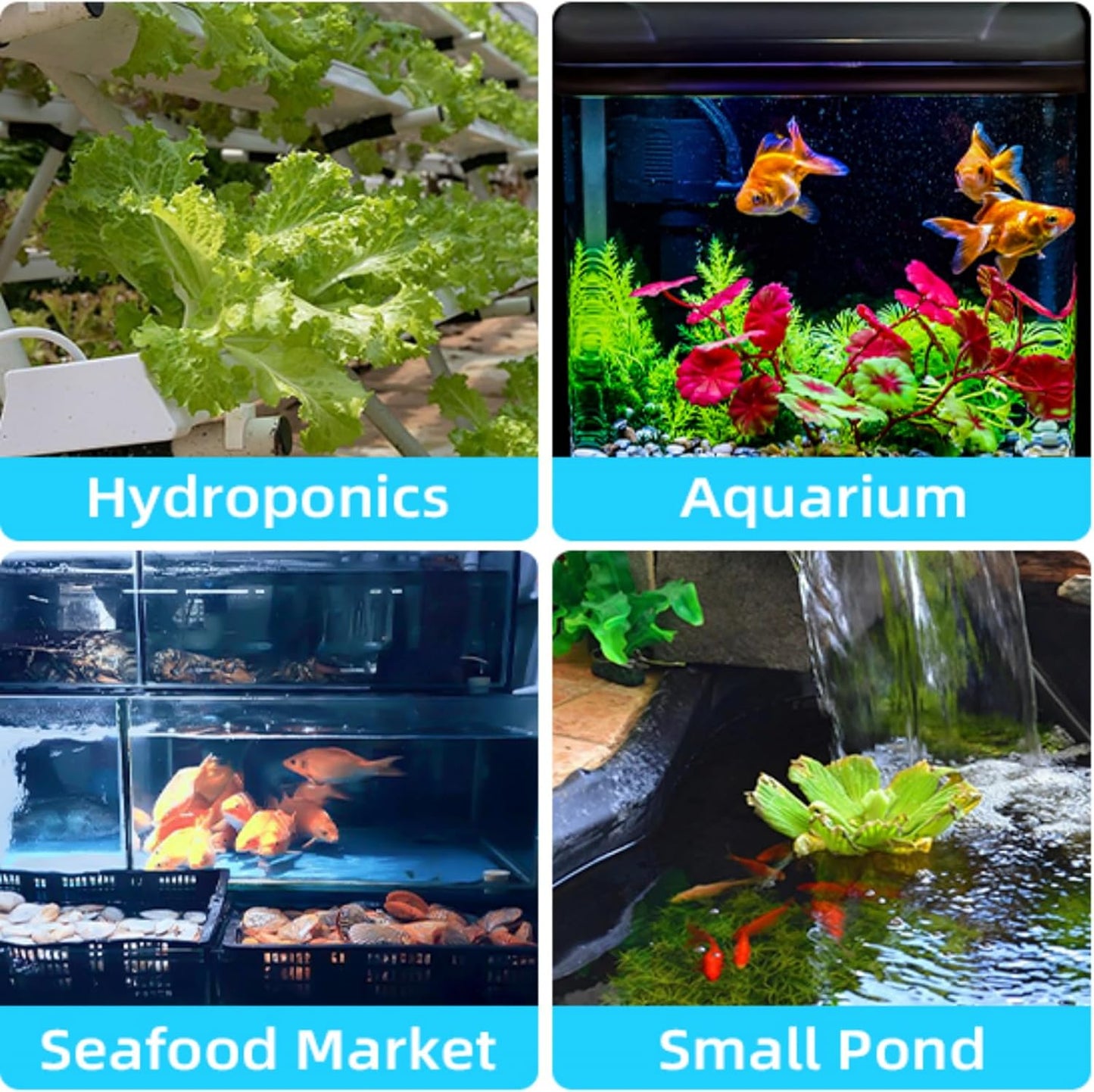 Air Stone Disc, 4 Packs, Aerator Bubble Differ, Air Pump Accessories for Hydroponics, Aquarium Fish Tank, Ponds, DWC Reservoirs and Circulation System (1.5 inch)