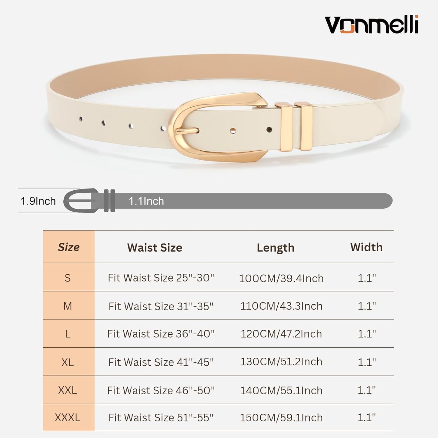 Women's Leather Belts For Jeans Dresses Pants Fashion Ladies Waist Belt with Gold Buckle