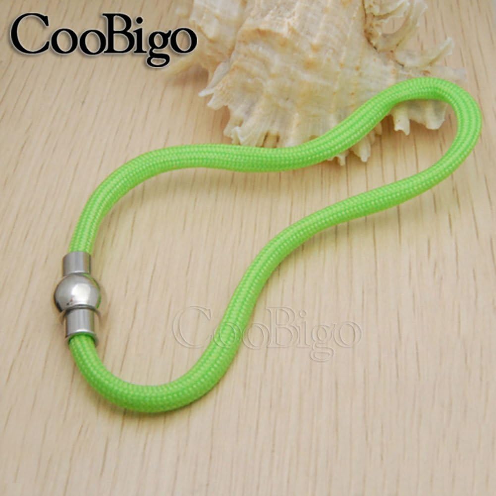 20 Pack 3mm Hole Magnetic Clasps Leather Bracelet Necklace Paracord Fashion Jewelry DIY Leathercraft Accessories Lanyard Connectors #FLQ083-3B Copper Silver-Plated