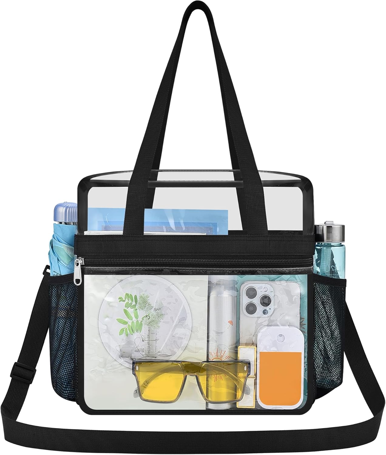Clear Bag for Stadium Events,Transparent Bag for Work Sports Games Concerts Travel Gym