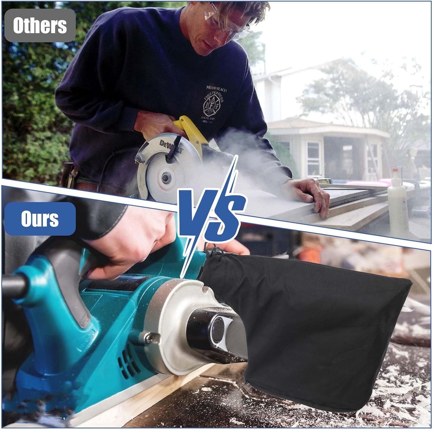 2 Pcs Table Saw Miter Saw Dust Bag Black Dust Collection Bag for Miter Saw 255 Model with Zipper and Wired Adjustable Stand Dust Bag for Belt Sander Parts Diagonal Saw Miter Saw Accessories