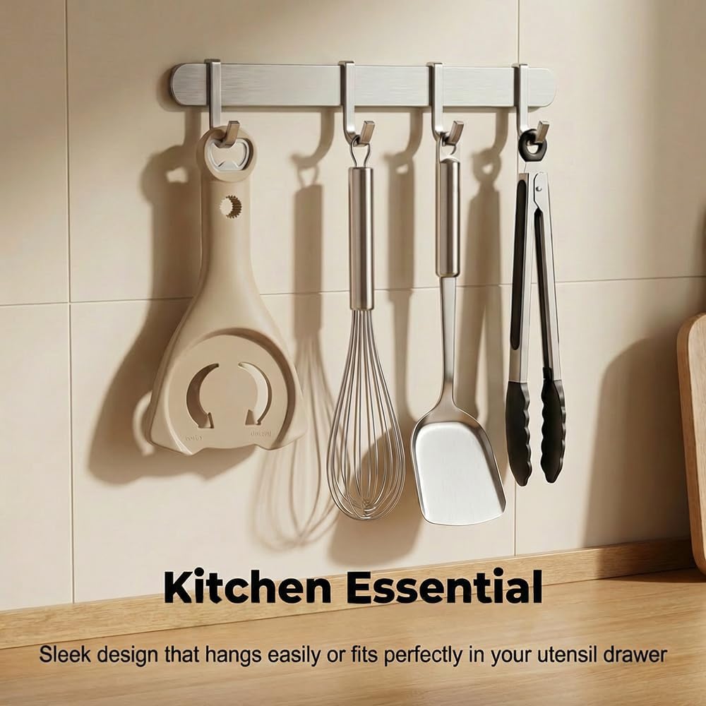 2026 New 3-in-1 Jar Opener, Adjtable Stainless Steel Lid Remover, Multi-Function Opener for Jars, Bottles & Cans with Non-Slip Grip (Black)
