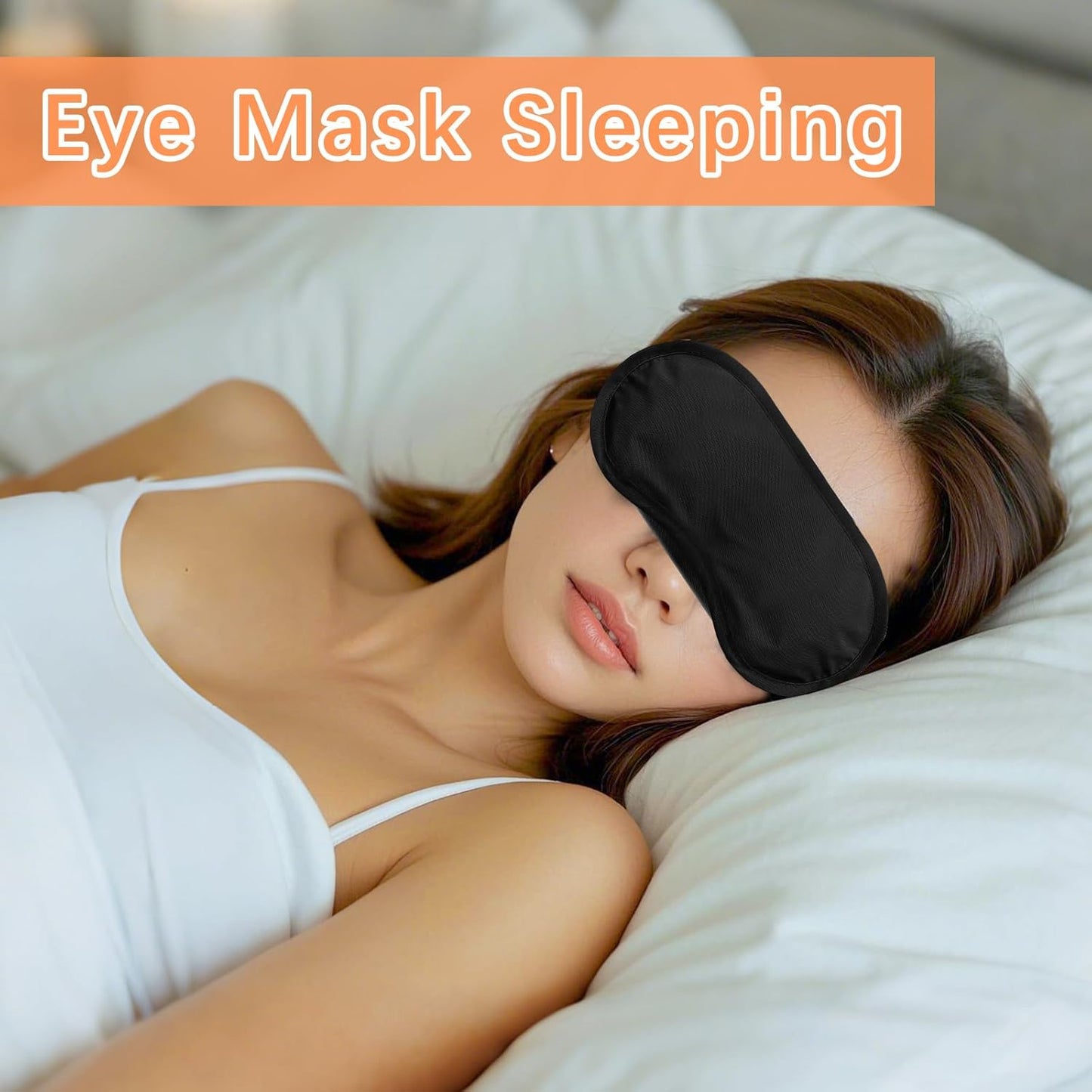 40 Pcs Eye Mask Sleep Masks Bulk Blindfolds for Team Building Party Games with Nose Pad and Adjustable Strap for Women Men 4 Layers Black Blindfold Sleeping Mask