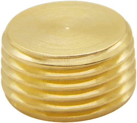 5PCS 1/2" NPT Male Brass Pipe Plug Counter Sunk Internal Hex Thread Pipe Plug