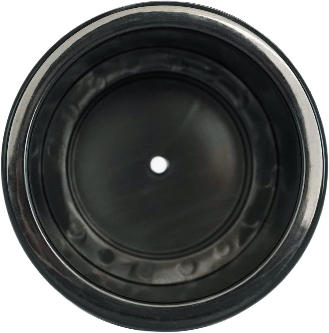Black Plastic Cup Drink Holder Insert with Drain for Marine Boat RV Camper, 4PCS