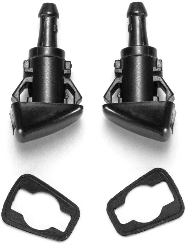 Front Windshield Washer Nozzles Wiper Spray Kit- For: Dodge, Ram, Jeep - Replaces OEM #: 4805742AB, 5116079AA