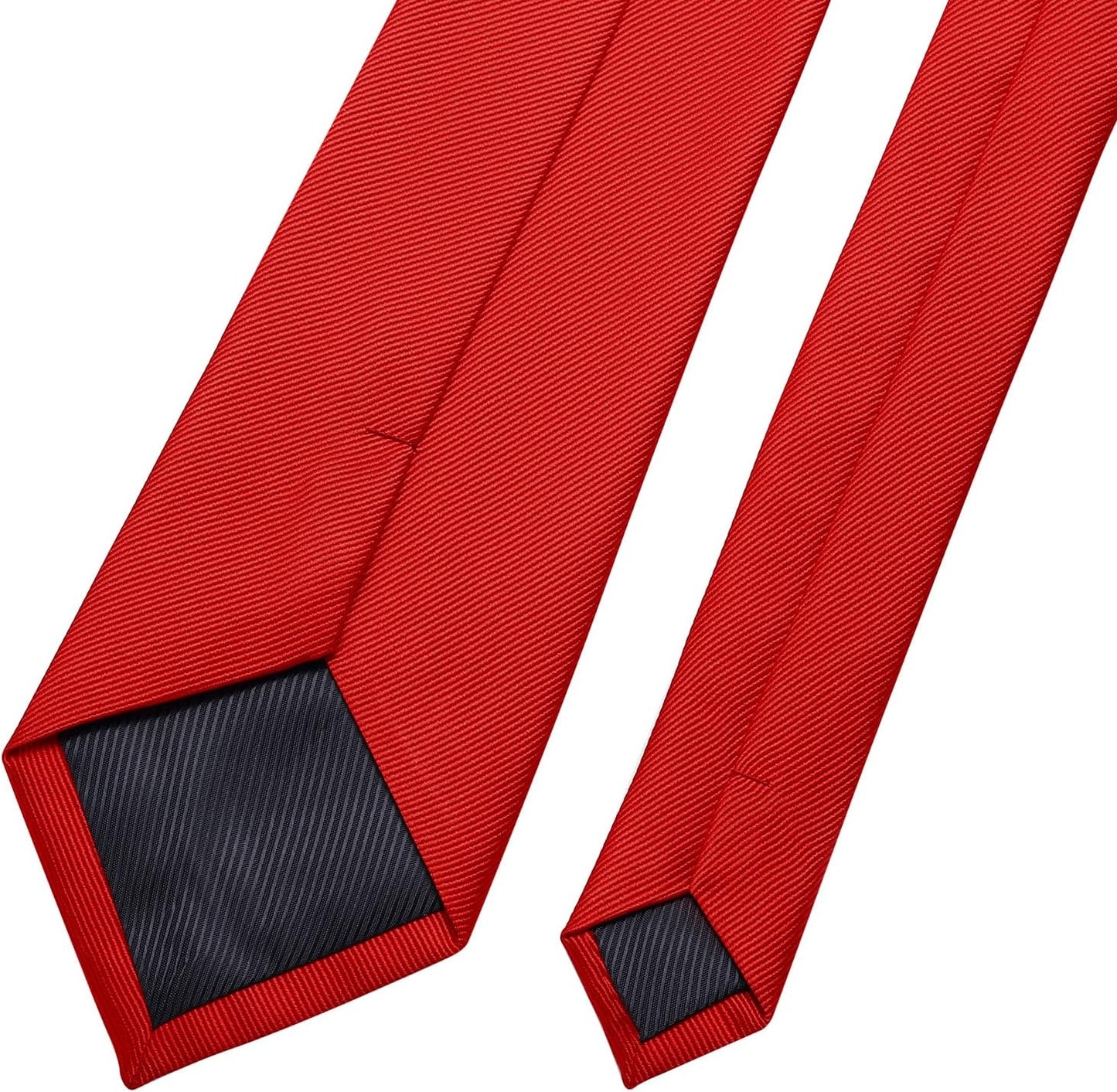 Men's Ties Solid Pure Color 2.35" (6CM) Plain Slim Necktie Skinny Ties For Men
