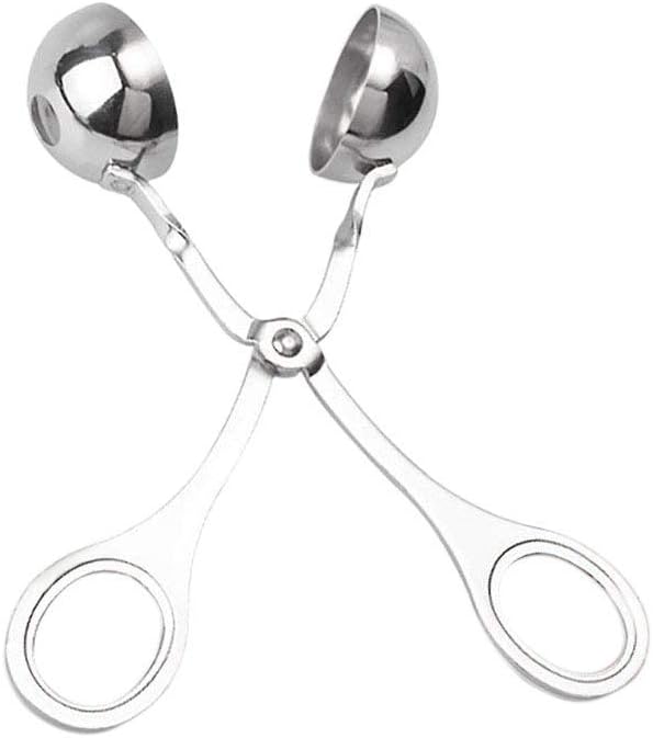 DodoBee Meatball Scoop Ball Maker, 2PCS Stainless Steel Meat Baller Tongs, Cake Pop Maker Meatball Scooper Cake Pop Scooper Melon Baller Rice Dough Ice Tongs for Kitchen Tools, Ball Size 1.38"&1.78"