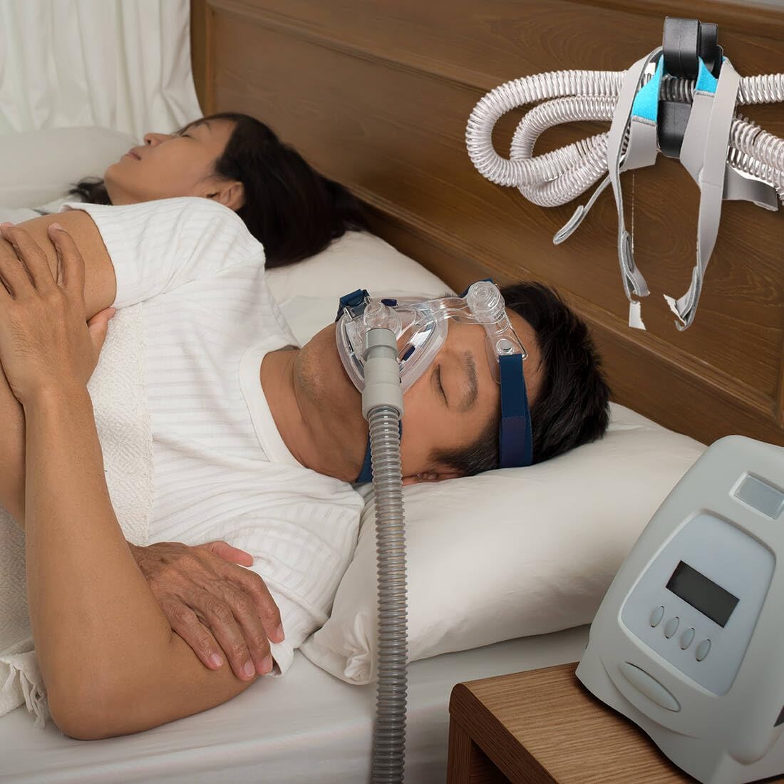CPAP Hose Holder CPAP Mask Hanger Hook 2PCS CPAP Tubing Hanger Hose Organizer for Breathing Machine
