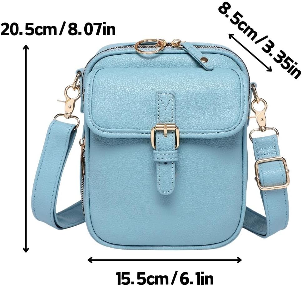 Collaborate 1 Crossbody Leather Bag, Urvashi Crossbody Leather Bag Anti Theft, Cross Body Bag, Lady's Vintage Shoulder Purse