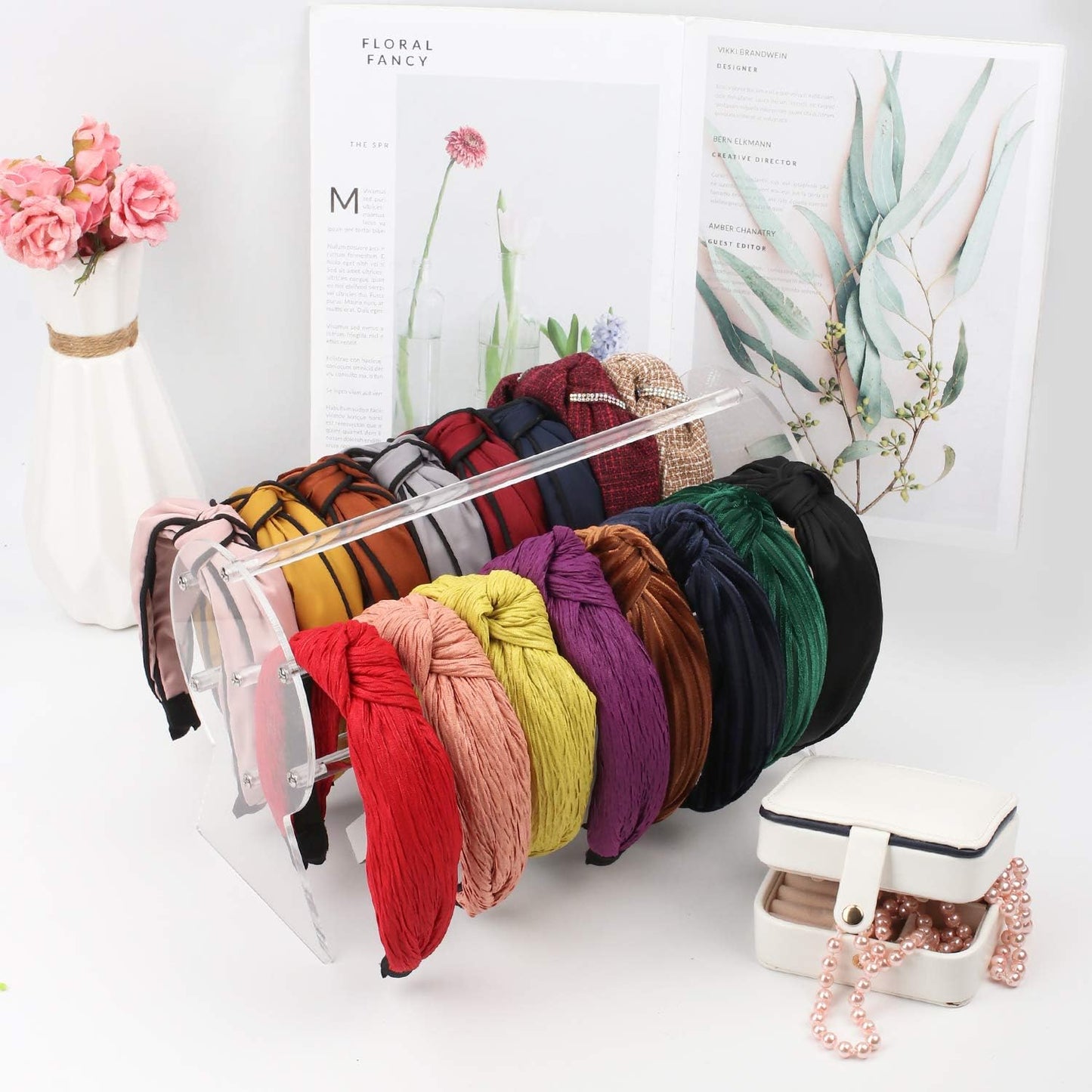 Headband Holder,Clear Jewelry Organizer for Teen Girl Women Gifts, The Perfect Headband Display Organizer