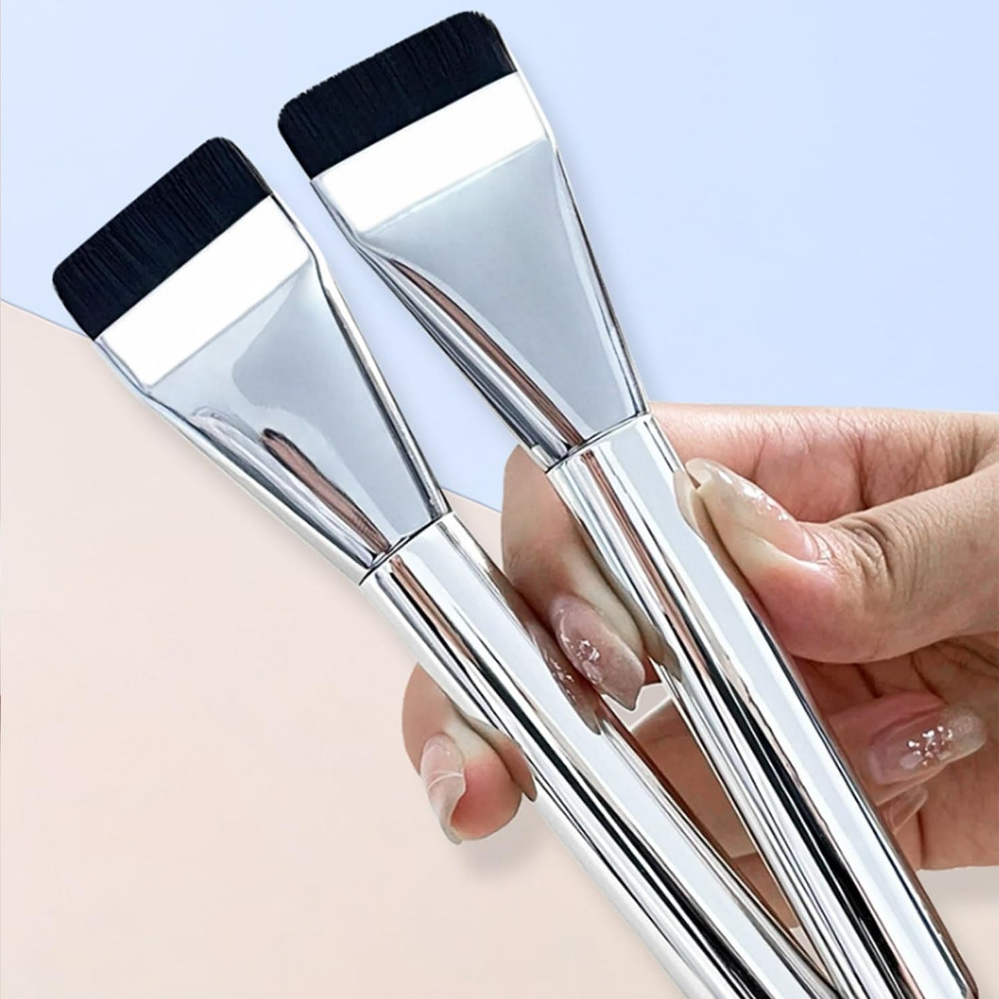 Foundation Brushes, Super Thin Blade Makeup Brush with Soft Synthetic Bristles