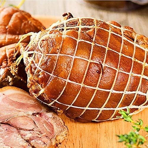 5m Meat Netting Roll,Size 18,Elastic Smoked Meat Poultry Ham Netting Meat Butcher Twine Net Roll Wrapping Net,Beef Netting Roll for Meat Cooking Meat Sausage Making